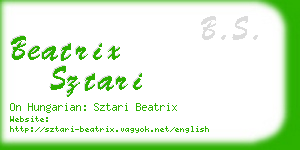beatrix sztari business card